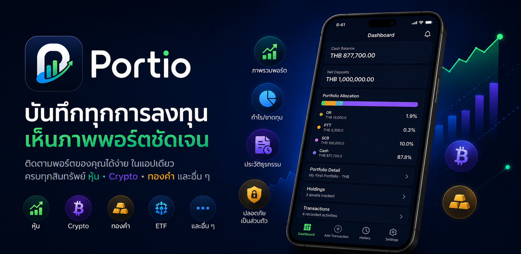Showcase image of Portio across devices